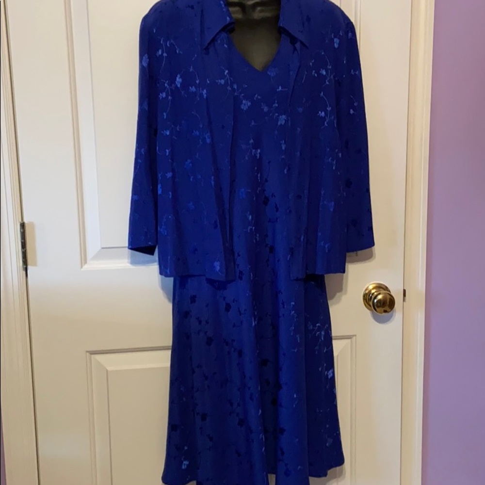 Sheri Martin royal blue dress w/jacket
